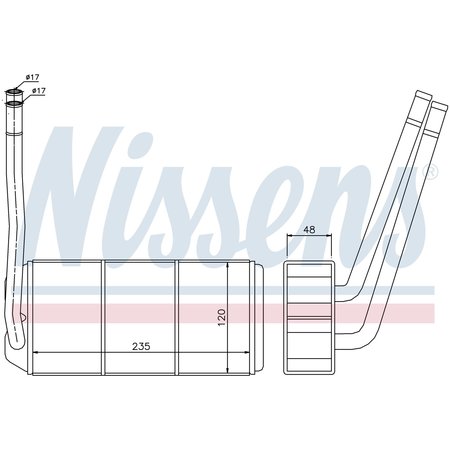 NISSEN Heater Core, 73001 73001